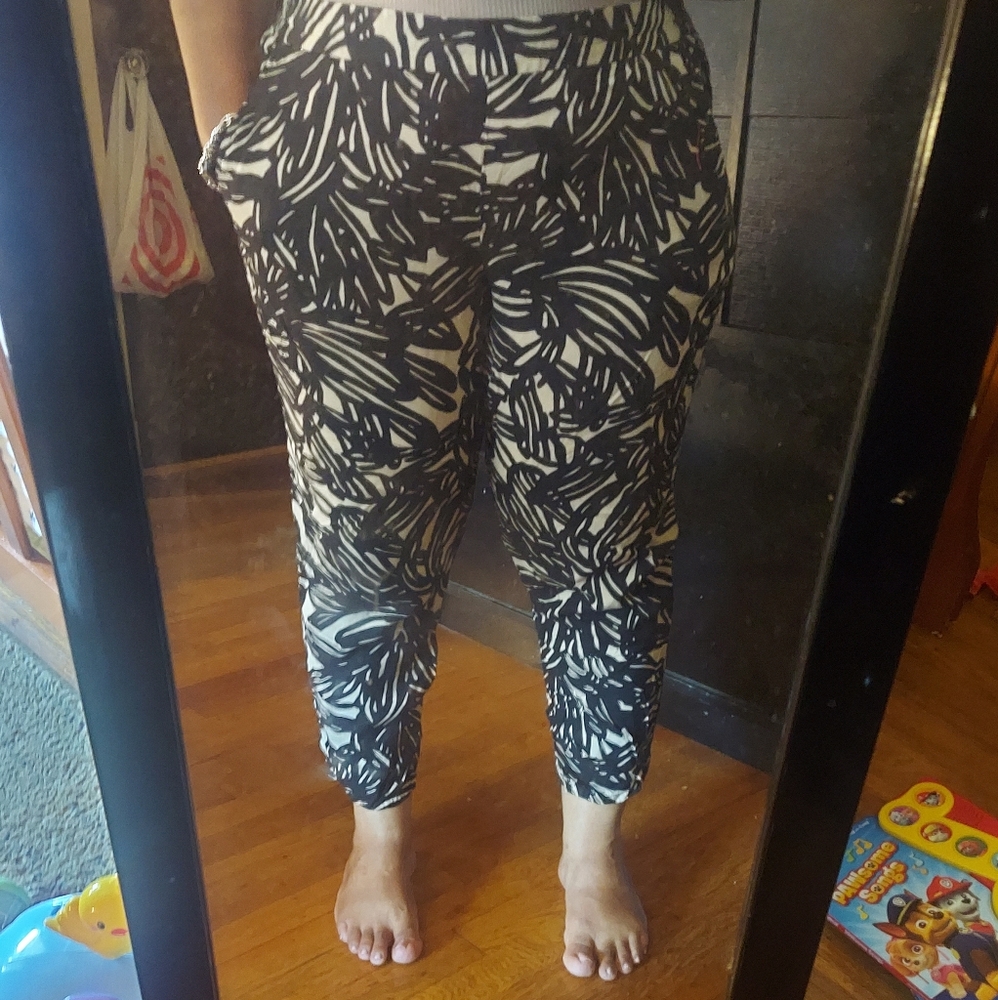 Gap black and tan pants, size XL